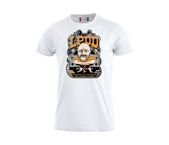 LPDD - T-Shirt - Driving is a Pleasure - Blanc