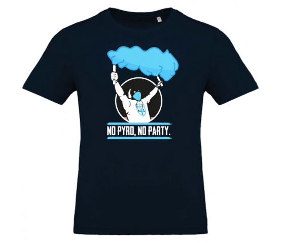 T-Shirt - No Pyro No Party - Navy