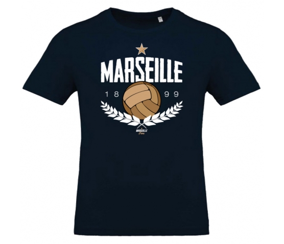 T-Shirt Old School Football - Navy