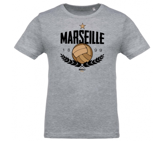T-Shirt Old School Football - Oxford Grey