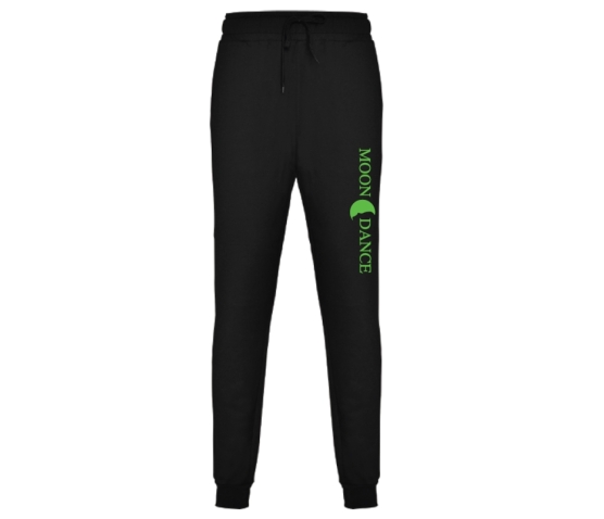 -- Pantalon JOGGING ENFANT IMPRESSION FLUO - MOONDANCE-Vert Fluo
