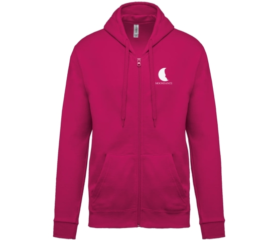 -Sweat zippé ADULTE FUSCHIA - MOONDANCE