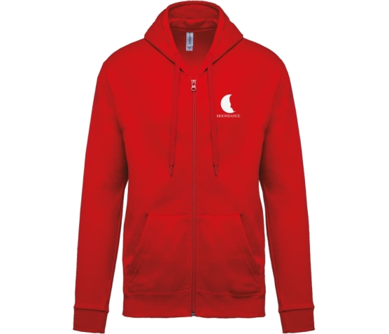 Sweat zippé ENFANT - MOONDANCE-Rouge
