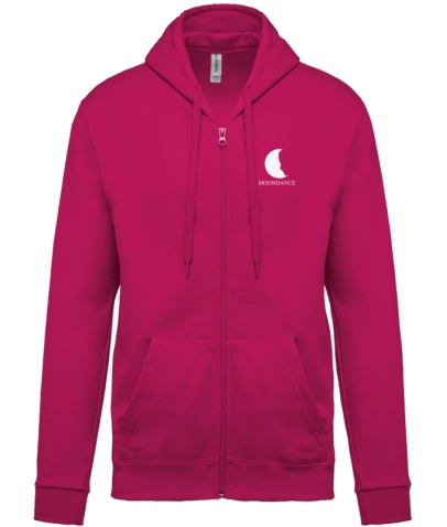 Sweat zippé ADULTE FUSCHIA - MOONDANCE