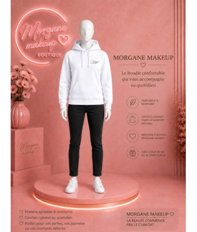 Sweat à Capuche - Signature BLANC