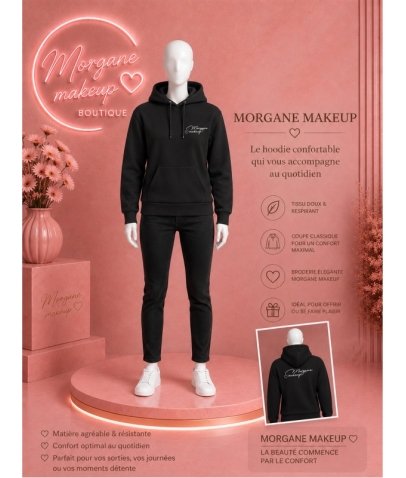 Sweat à Capuche - Signature NOIR