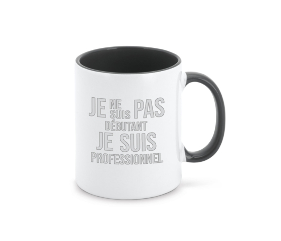 Mug - Je ne suis pas débutant-Noir