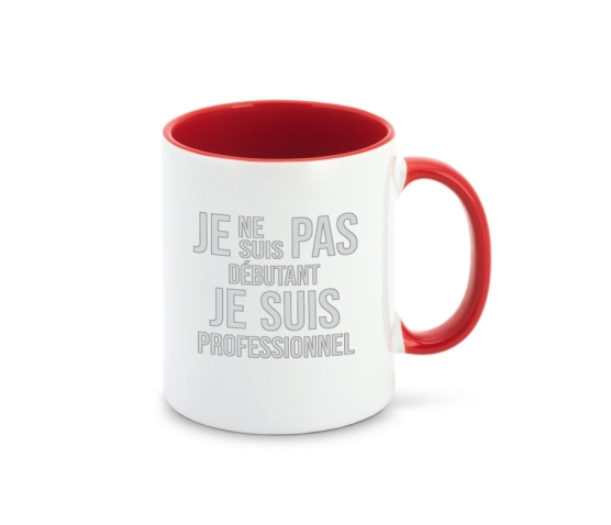 Mug - Je ne suis pas débutant-Rouge