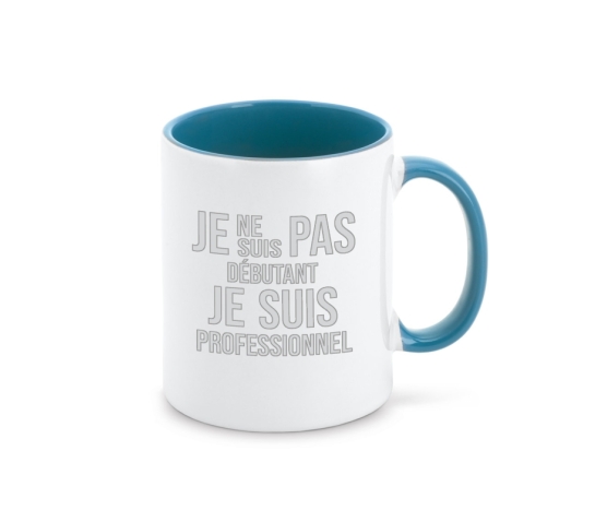 Mug - Je ne suis pas débutant-Bleu