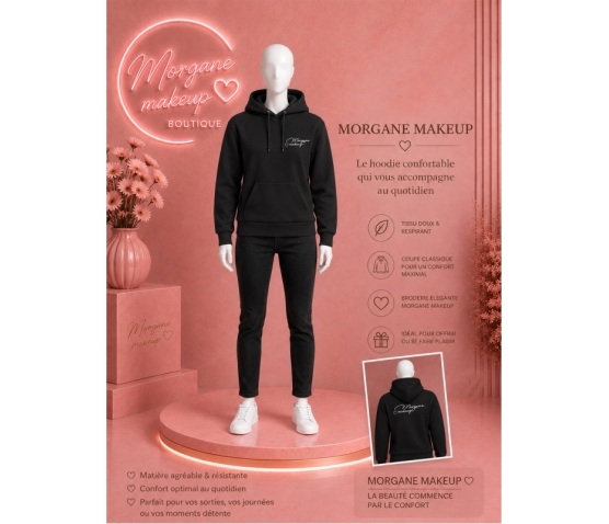 Sweat à Capuche - Signature NOIR