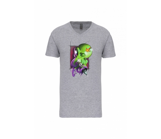 T-shirt Bio avec Col en V