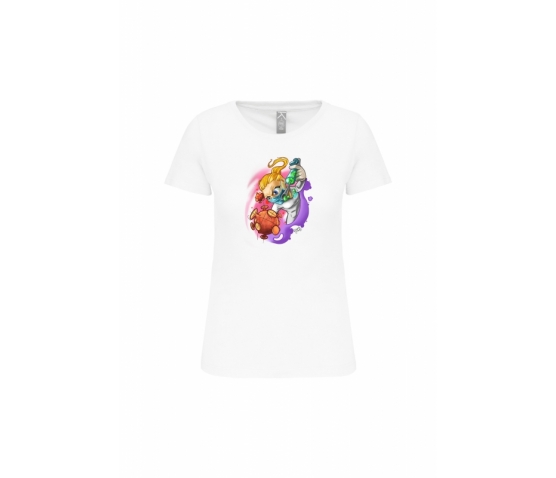 T-Shirt Covid vs Humanity Femme