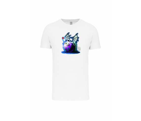 T-Shirt Fluffyfer Homme-Blanc