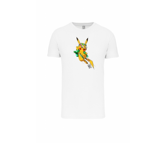 T-Shirt Pikarlos Homme-Blanc