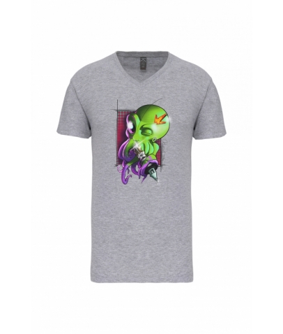 T-shirt Bio avec Col en V