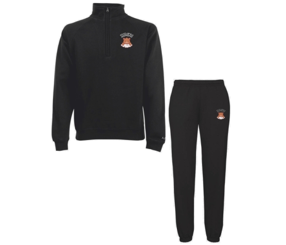 Ensemble de Survêtement - Sweat Col Zippé - Aniki-Noir