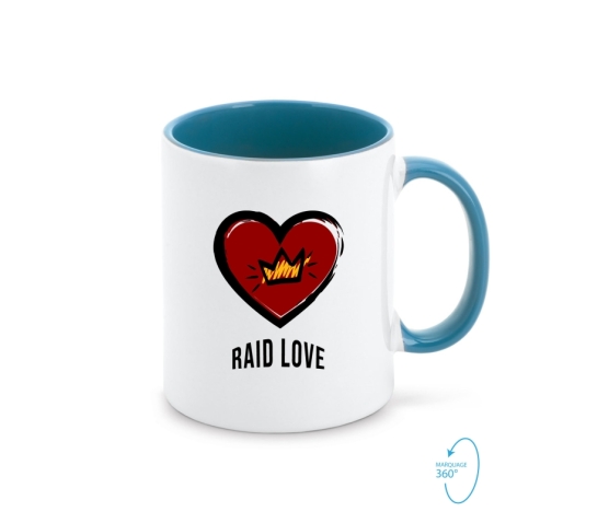 Mug - Cœur Raid Love-Bleu