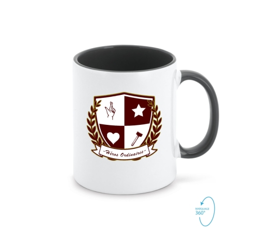 Mug - Écusson - Héros Ordinaires-Noir