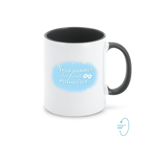 Mug - Nous sommes des héros ordinaires-Noir