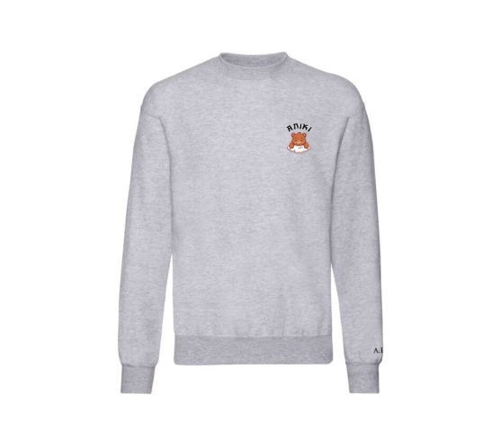 Sweat Col Rond - Aniki-Gris Clair