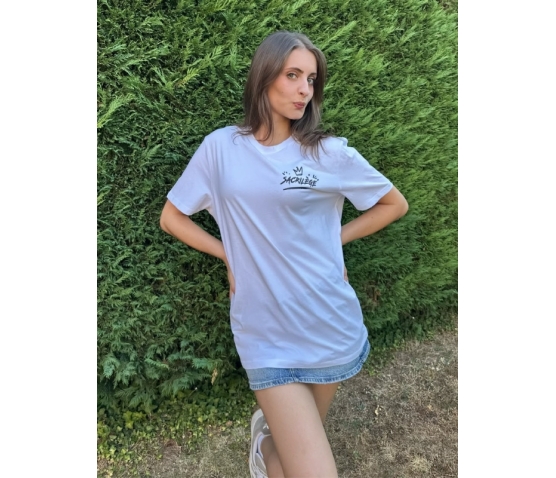 T-shirt - Le monde part en cacahutète-Blanc