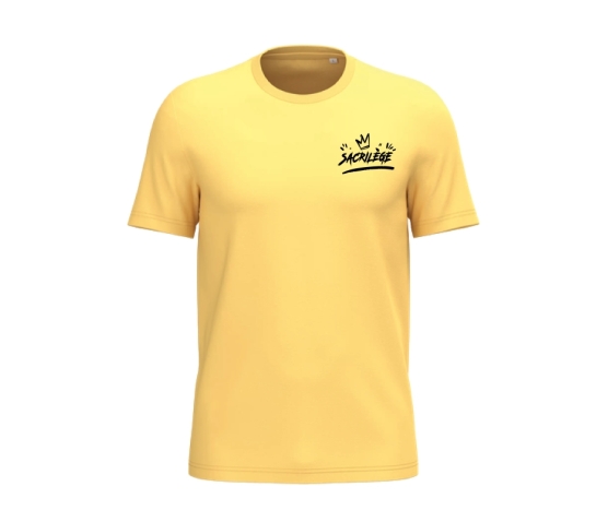 T-shirt - Le monde part en cacahutète-Jaune
