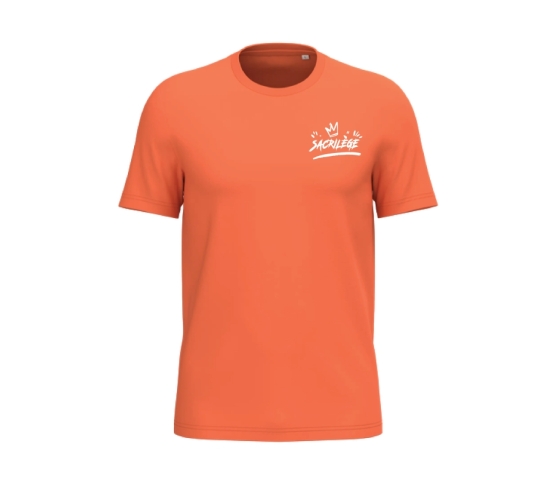 T-shirt - Le monde part en cacahutète-Orange