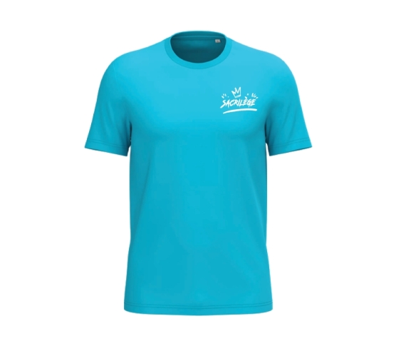 T-shirt - Le monde part en cacahutète-Turquoise