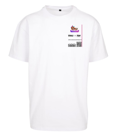 TEE-SHIRT OVERSIZE BOARDING PASS - ROADTOCARNAVALMARTINIQUE