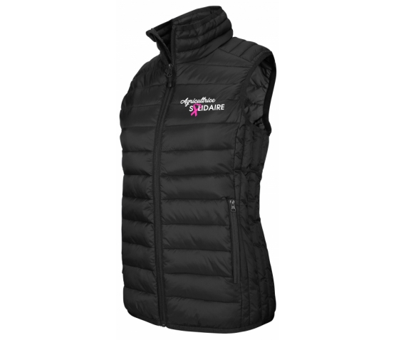 DOUDOUNE LÉGÈRE SANS MANCHES POUR FEMME BLACK AGRICULTRICE