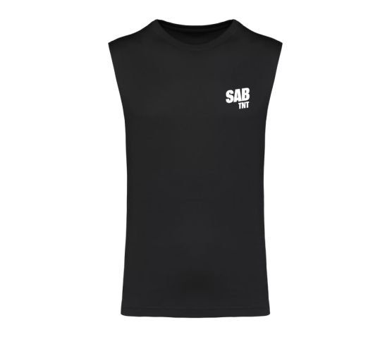 SAB TNT - T-SHIRT SANS MANCHE-Noir