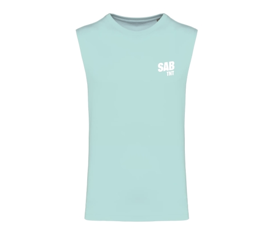 SAB TNT - T-SHIRT SANS MANCHE-Turquoise