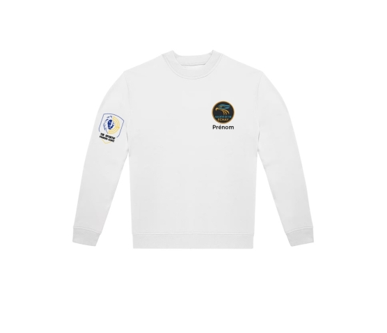 Adhérent - SWEAT-SHIRT COL ROND-Blanc