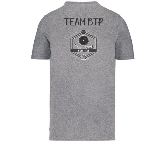 T-Shirt - Menuisier - Steph Aria-Gris