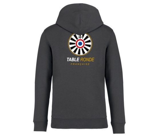 Sweat à Capuche - Unisexe - Table Ronde Française-Gris