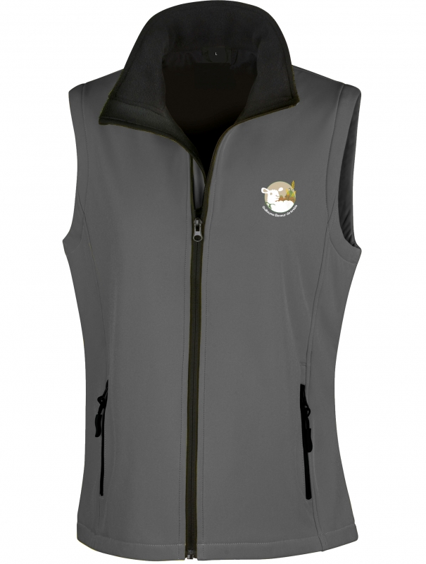 Bodywarmer Softshell Femme Guillaume Éleveur de brebis Gris