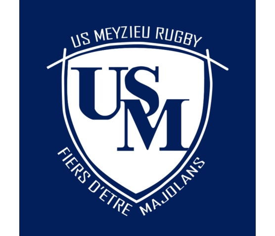 US Meyzieu Rugby - AUTOCOLLANT PERMANENT-Bleu Marine