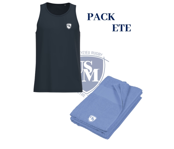 US Meyzieu Rugby - PACK ETE DEBARDEUR + SERVIETTE