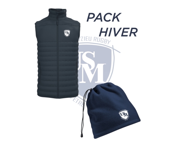 US Meyzieu Rugby - PACK HIVER - BODYWARMER + BONNET
