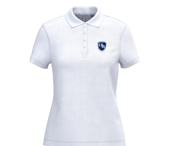 US Meyzieu Rugby - POLO BIO FEMME K254-Blanc