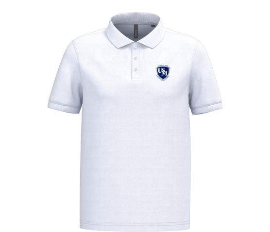 US Meyzieu Rugby - POLO BIO HOMME K254-Blanc