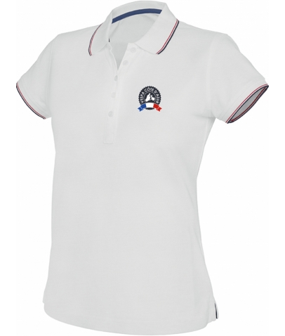 Vespa Polo - Femme - White Navy Red