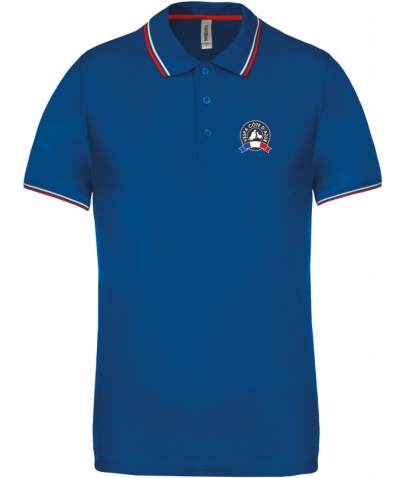 Vespa Polo - Homme - Royal Blue Red White