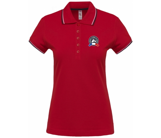 Vespa Polo - Femme - Red Navy White