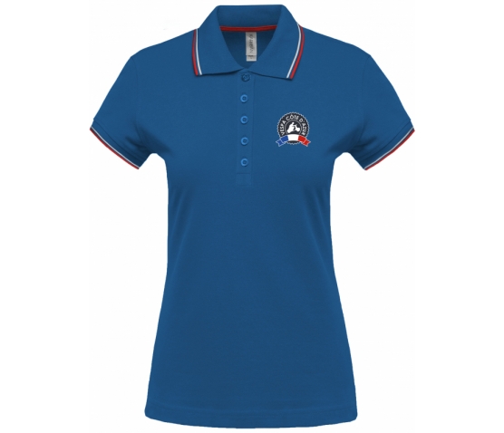 Vespa Polo - Femme - Royal Blue Red White