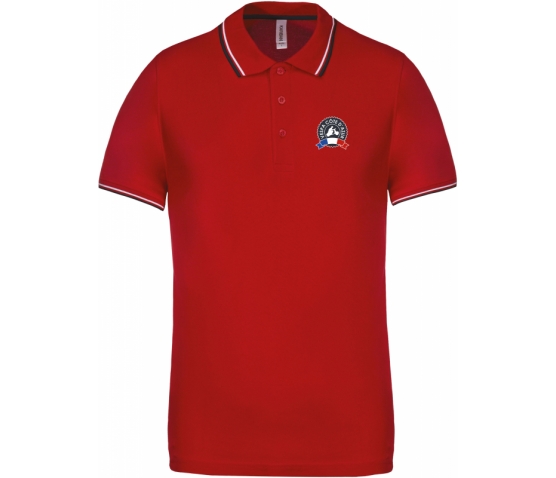 Vespa Polo - Homme - Red Navy White