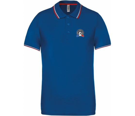 Vespa Polo - Homme - Royal Blue Red White