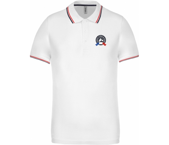 Vespa Polo - Homme - White Navy Red