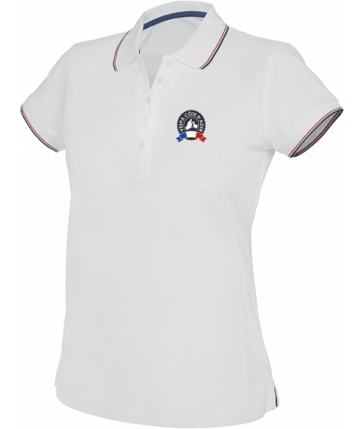 Vespa Polo - Femme - White Navy Red
