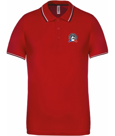 Vespa Polo - Homme - Red Navy White